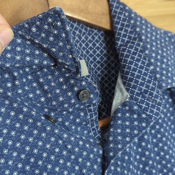 Ted Baker London Men's Button Down Shirt Blue Size 2 100% Cotton - Picture 3 of 9